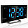 Годинник настільний з радіо Technoline WT460 Blue LED Black/Silver (WT460 blaue LED), фото 4