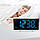 Годинник настільний з радіо Technoline WT460 Blue LED Black/Silver (WT460 blaue LED), фото 7