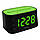 Годинник настільний з радіо Technoline WT465 Black/Green (WT465 grun), фото 5