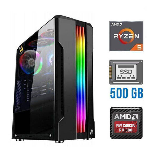 580 8gb Rx 580 Ryzen 3600 Ігровий ПК/ Ryzen 3600/ 16 GB RAM/ 500