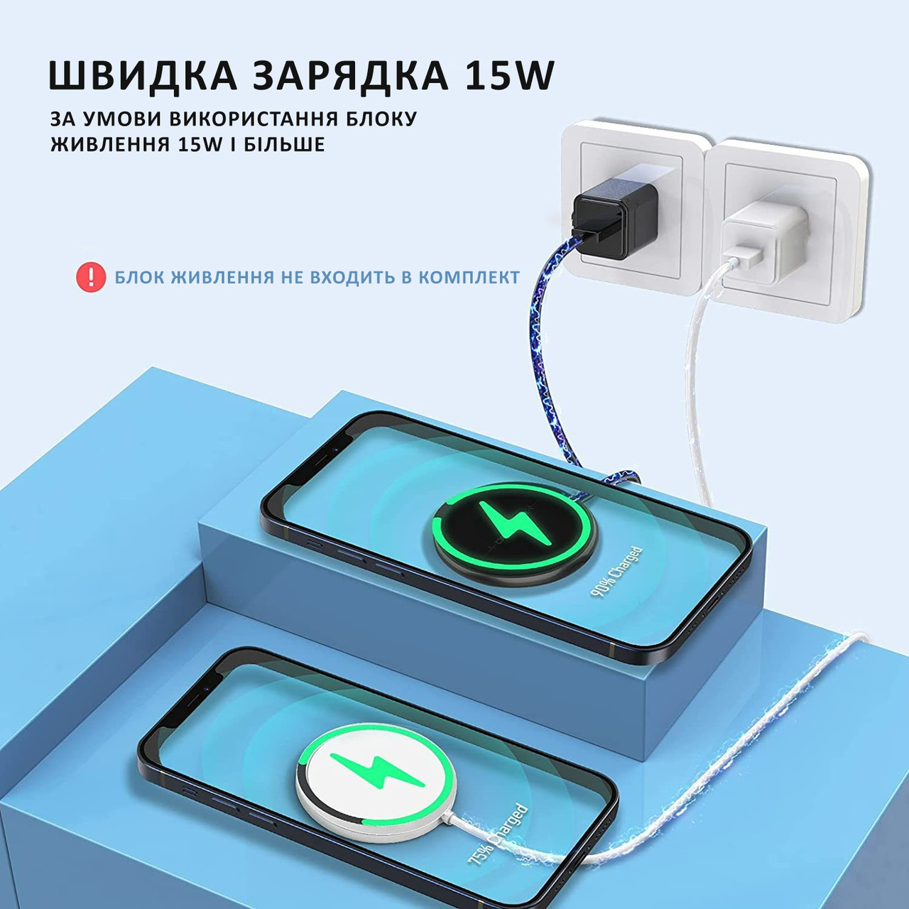 Быстрая 15W беспроводная магнитная MagSafe зарядка для телефона Apple  iPhone с подставкой черная (GS-87876) (ID#1796616623), цена: 1020 ?, купить  на Prom.ua