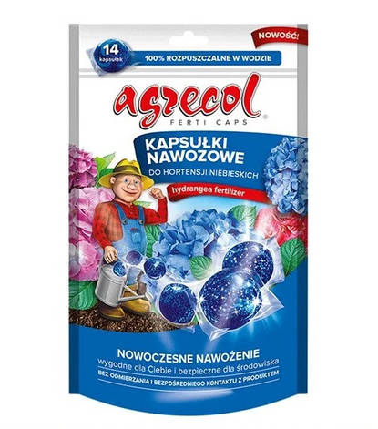 Добриво в капсулах для гортензії блакитної Agrecol NPK() 14 pcs КАПСУЛИ 161, фото 2