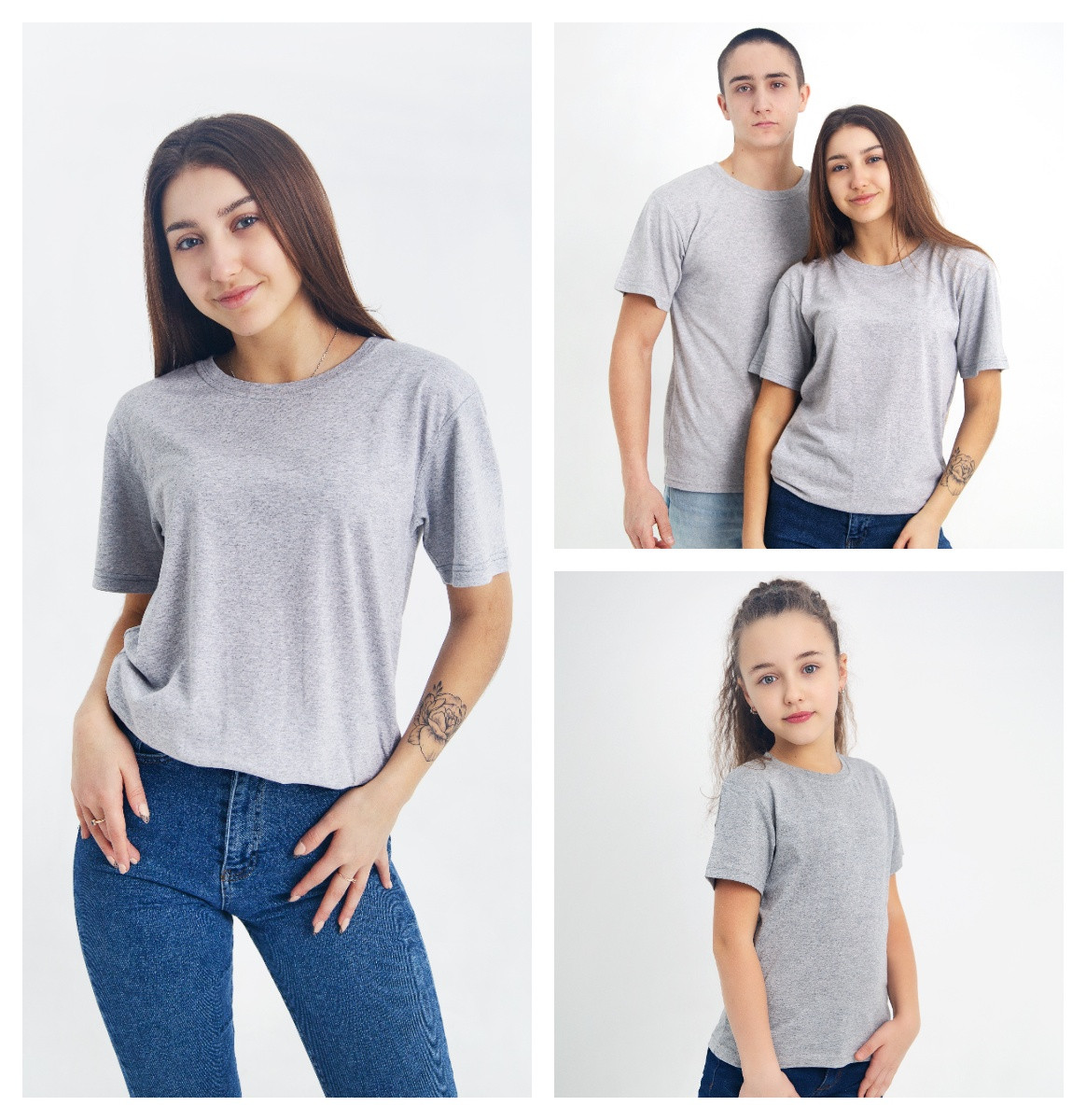 Жіноча футболка сіра однотонна,бавовна 100%, футболка однотонна жіноча чоловіча сірого кольору літня розмір s m l xl xxl