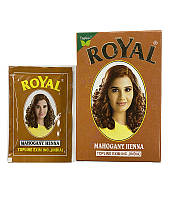 Хна індійська для волосся Royal Henna Mahogany з рудим відтінком 10 грамів