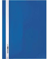 Папка-швидкозшивач E38504-02 Economix Light з прозорим верхом А4 з перфорацією глянець, синій (4044572385161)