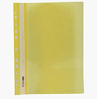 Папка-швидкозшивач E31510-05 Economix з прозорим верхом А4 з перфорацією глянець, жовтий (4044572315250)