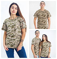 Военная защитная футболка мужская женская, хлопок 100% плотность 160 г , футболка пиксель s m l xl xxl