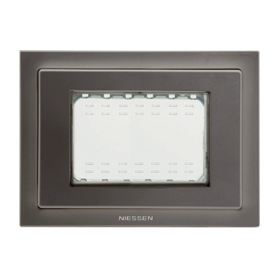 Рамка 3 модуля ABB Niessen Zenit N3373 AN IP55 Антрацит (2CLA337300N1801)