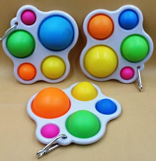 Сенсорна гра — антистрес "Simple Dimple Палітра" Симпл Димпл/брелок із карабіном