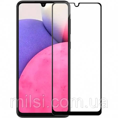 Скло захисне Samsung A22/A31/A315/A32/A325/M32/A33 Full Glue Titanium Glass (black), фото 1