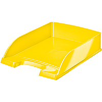 Горизонтальный лоток Leitz WOW, желтый металлик