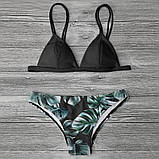 Роздільний купальник білого кольору з еластану, фото 5