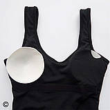 Купальник з якісного матеріалу в чорному, червоному та білому кольорі, фото 4