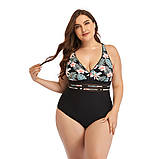 Жіночий закритий суцільний купальник, фото 5