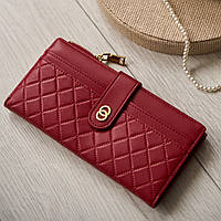 Червоний жіночий гаманець з екошкіри 659