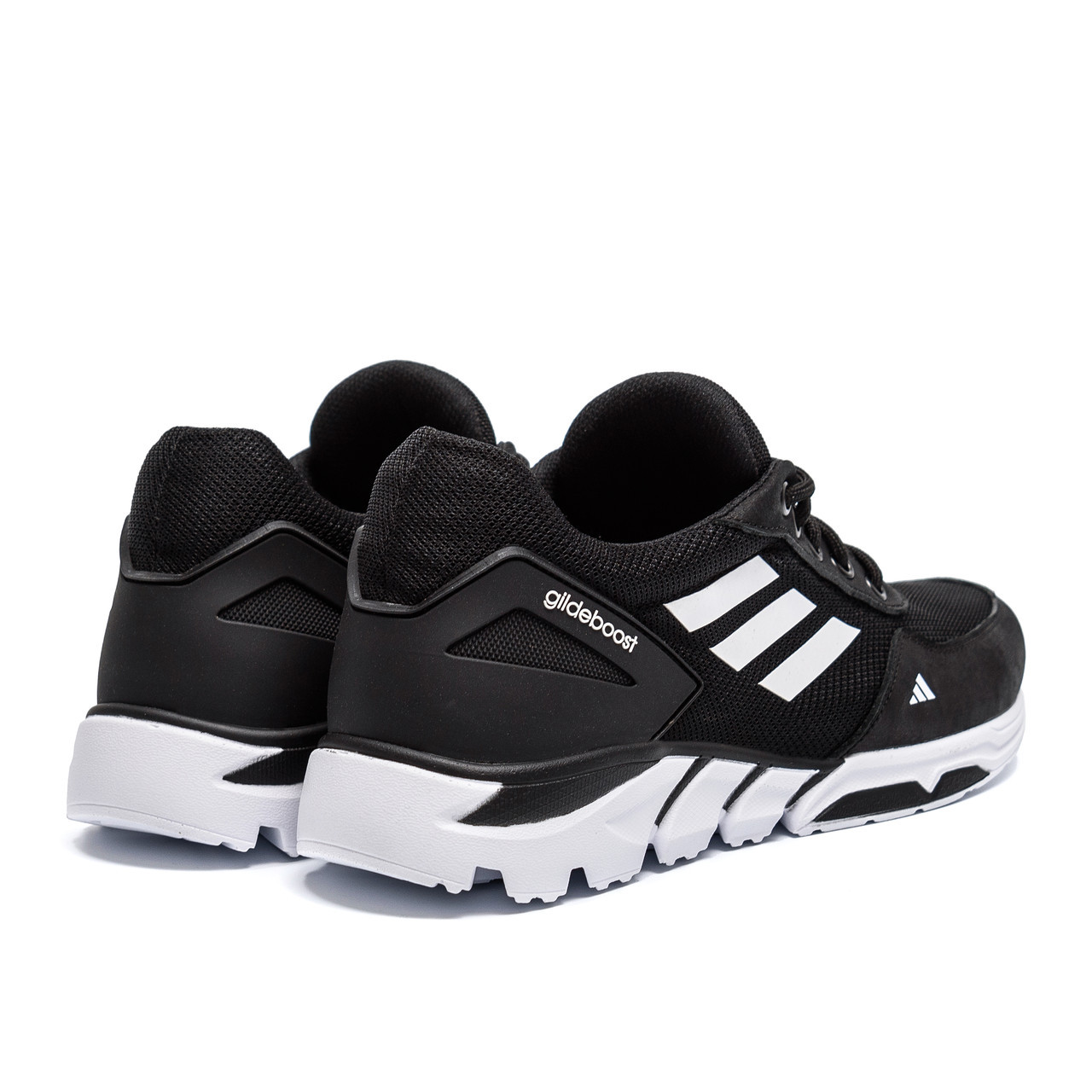 Мужские летние кроссовки сетка Adidas (Адидас) Originals Ozelia Black, текстильные кеды черные, Мужская обувь - фото 3 - id-p1796676195