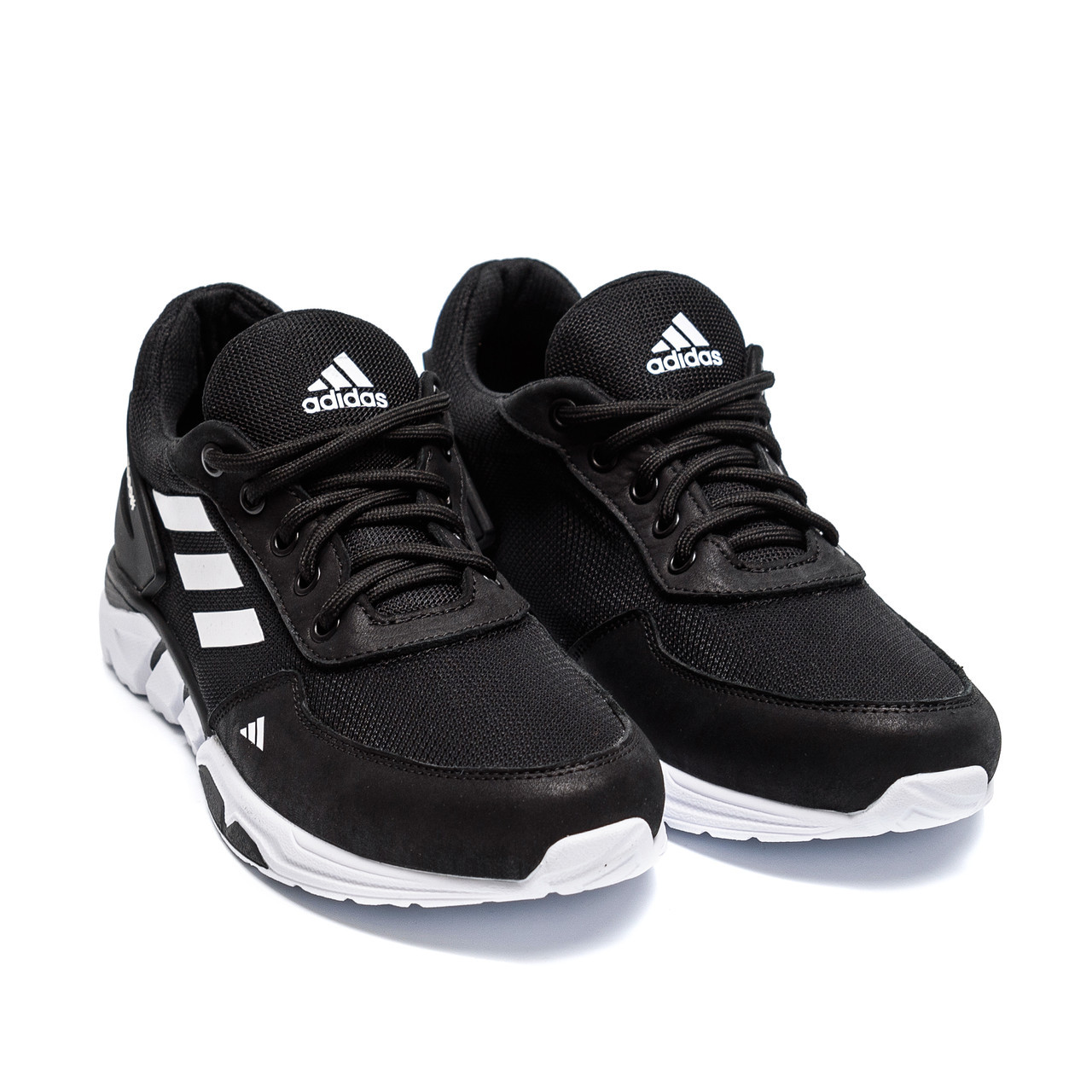 Мужские летние кроссовки сетка Adidas (Адидас) Originals Ozelia Black, текстильные кеды черные, Мужская обувь - фото 2 - id-p1796676195