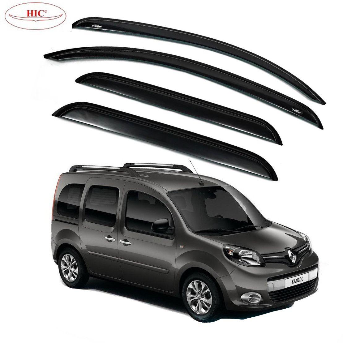 Дефлектори вікон вітровики HIC для Renault Kangoo II 2008-4 Двері Оригінал (REN25), фото 1