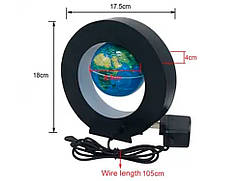 Глобус Орбіта левитирующий з підсвічуванням  жовтий