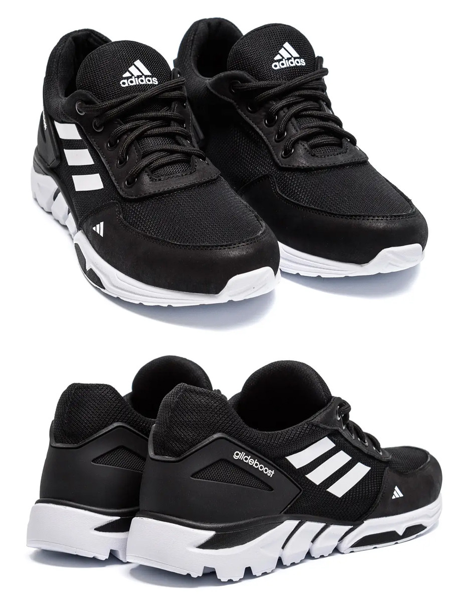 Мужские летние кроссовки сетка Adidas (Адидас) Originals Ozelia Black, текстильные кеды черные, Мужская обувь - фото 1 - id-p1796676195