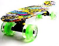 Penny Board "Fish" Joker Коліса, що світяться, Пенні борд з принтом, фото 5