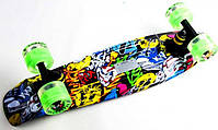 Penny Board "Fish" Joker Коліса, що світяться, Пенні борд з принтом, фото 3