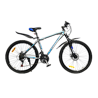 Велосипед CrossBike 27,5" Racer Рама-19" gray-blue
