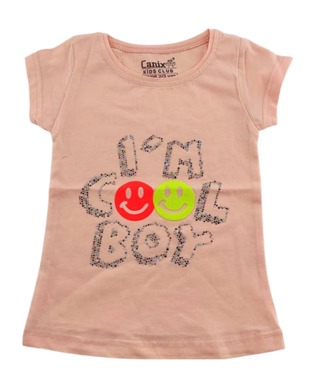 Дитяча футболка Туреччина 1, 2, 3, 4 роки для дівчинки майка з малюнком персиковий (ФД4)