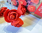 Гірлянда-стрінг Червоні троянди на батарейках 1.5 м 8 LED (золотистий теплий), фото 6