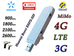 Мобільний модем 3G 4G Huawei Brovi E3372-325 USB (KS, VD, Life) з 2 вих. під антену MIMO до 150 мб/сек