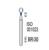 Боры алмазные турбинные Vortex, 1 шт Средние (синие) No1230 BR-30 (001/023)