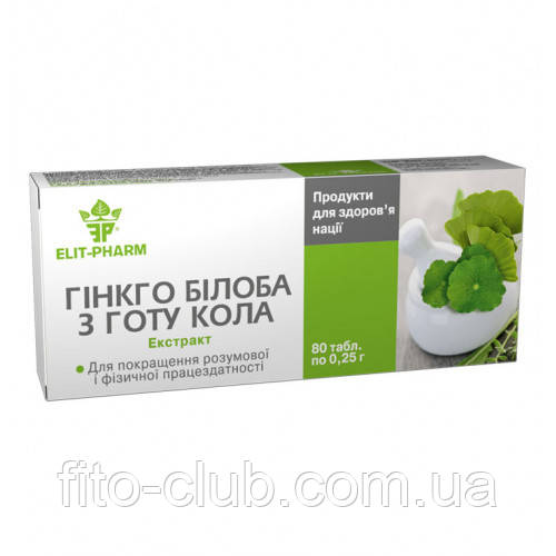 ГіНКГО БІЛОБА З ГОТУ КОЛА 80 табл
