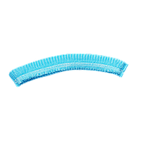 Шапочка спанбонд кульбаба з подвійною гумкою кольорова, 100шт No3356 Блакитний