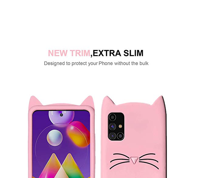 3D Чехол для Samsung Galaxy А71 (SM-A715F) Котик с ушками и усиками 3D Чехол для Samsung Galaxy А71 (SM-A715F) Котик с ушками и усиками