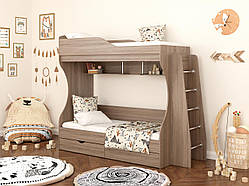 Ліжко двоярусне КД-01 з драбиною (ліве/праве)
