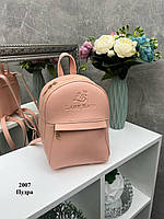 Пудровий — стильний, молодіжний та мініатюрний рюкзак Lady Bags на блискавці, з підкладкою (2007)