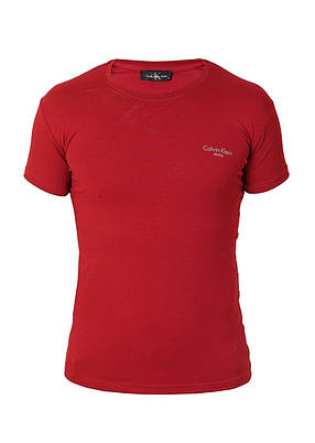 Футболка чоловіча Calvin Klein 24-718-0 (24-B718-0) бордова, фото 1