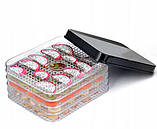 Сушарка для овочів та фруктів 300 Вт, з регульованими лотками Bass Polska BH 10603, фото 4