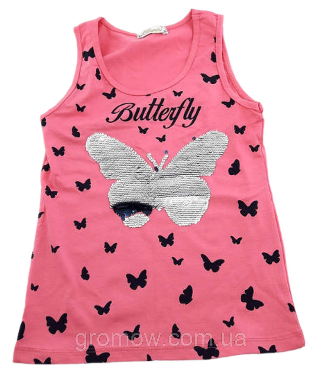 Дитяча футболка Туреччина 10, 16 років для дівчинки майка без рукавів рожева (ФД2), фото 1