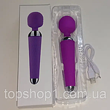 Вібратор масажер кліторний і вагінальний стимулятор, Вібромасажний мікрофон, що перезаряджається, Інтимні іграшки, фото 3