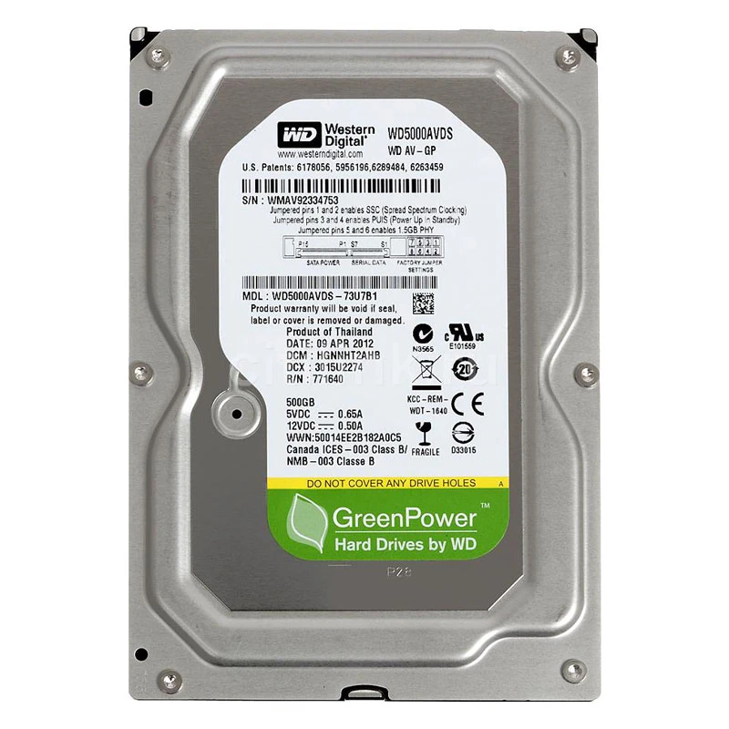 Купить Жесткий диск 500 ГБ Western Digital WD5000AVDS HDD для ...