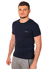 Футболка чоловіча Calvin Klein 24-718-0 (24-B718-0) темно-синя, фото 4