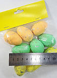 Великодній декор -кольорові яйця 5см (пінопласт) 1уп 9шт, фото 2