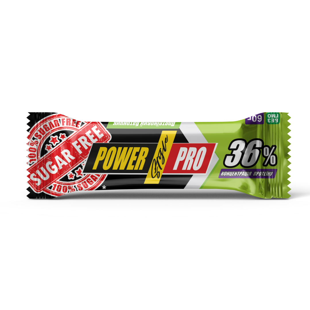Протеїновий батончик POWER PRO зі смаком горіхів, концентрація білка 36% 60г