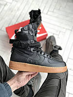 Кроссовки мужские Nike SF Air Force 1 High Special Field Black найк аир форс 1 спешл филд черный