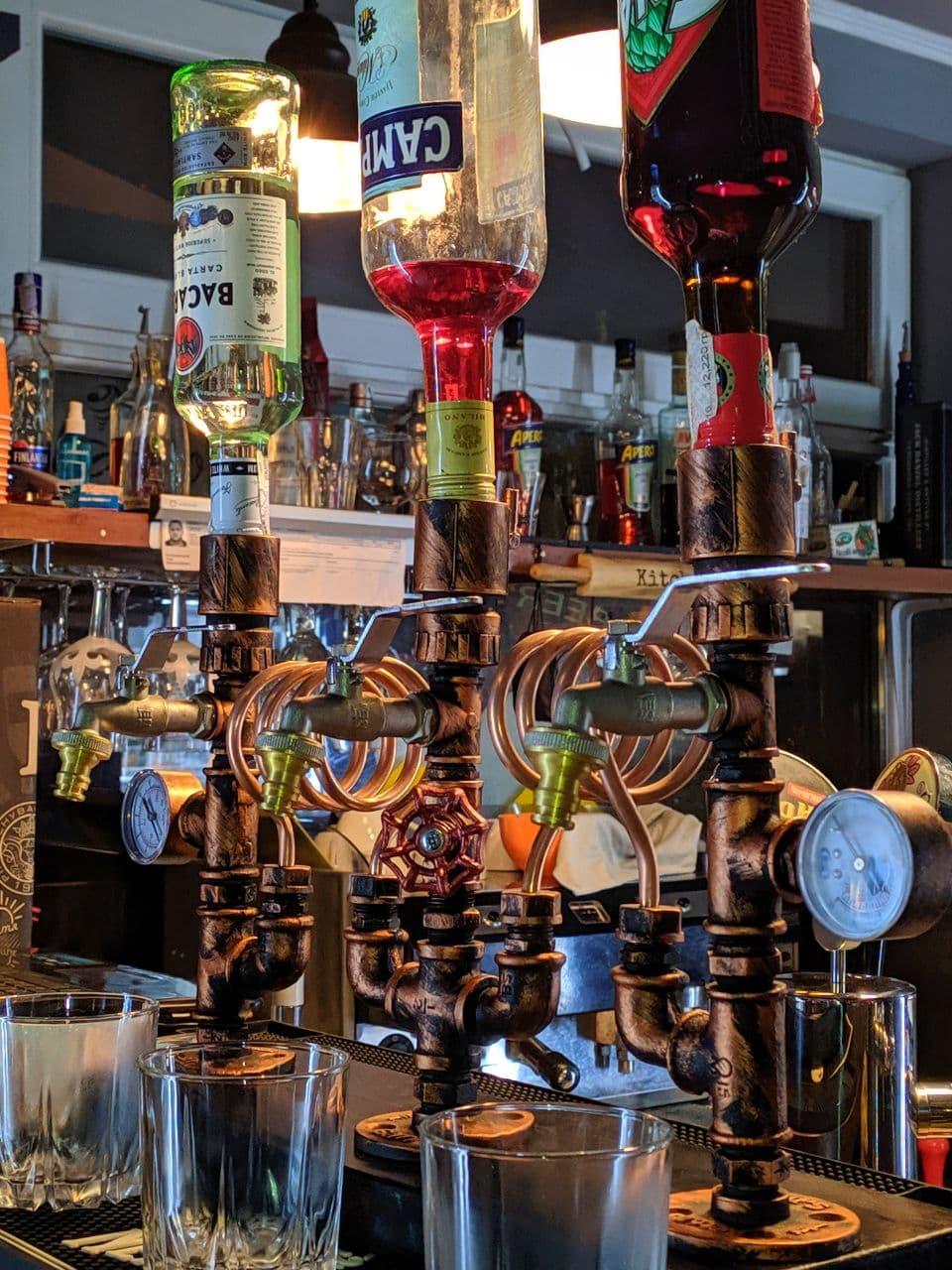 Чолвічий подарунок , трійний барний дозатор для алкоголю/Наливатор/Ручна робота з труб!!!! - фото 1 - id-p2024026493