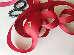 Репсова стрічка бордо №86 шириною 2,5 см