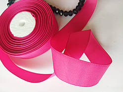 Репсова стрічка малиновий №28 шириною 2,5 см