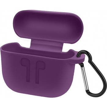Силіконовий чохол для навушників AirPods Pro з карабіном Фіолетовий (KG-6974)