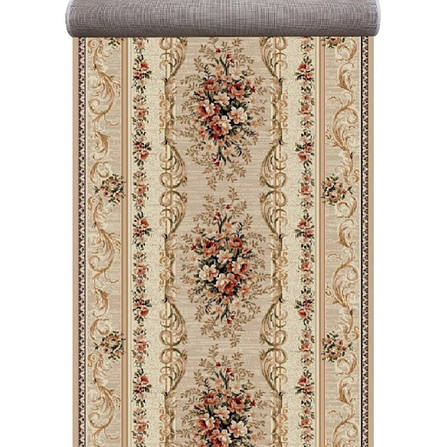 Килим 1,50*2,30 бежевий з квітами Lotos 535/106, фото 3